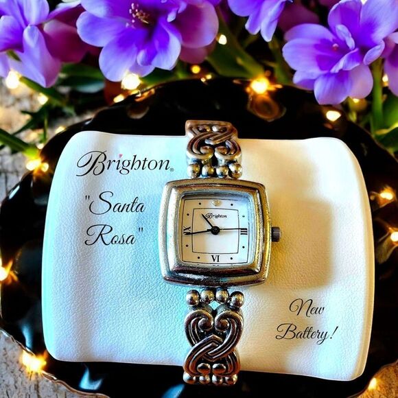 BRIGHTON "Santa Rosa" Silver Filigree Watch - Picture 1 of 10